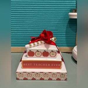 Best Teacher Ever Notepads Gift Set with pen